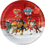 Procos Party Paw Patrol bord rood 23cm | 8 stuks Procos Party Paw Patrol bord rood 23cm | 8 stuks