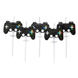 Anniversary House Bougies Gâteau Gamer 5,5 cm | par 5 pièces