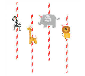 Boland Safari Kids Straws 20cm | 6 pieces Boland Safari Kids Straws 20cm | 6 pieces