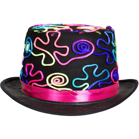 Folat Chapeau noir avec au néon | chacun