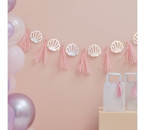 Ginger Ray Mermaid Magic Schelpen met Tassel Slinger 200cm | per stuk Ginger Ray Mermaid Magic Schelpen met Tassel Slinger 200cm | per stuk