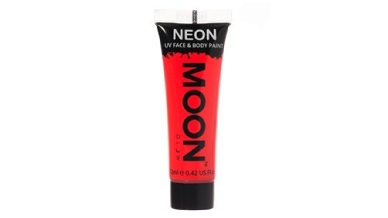 Haza - Witbaard NEON face & body paint rood | tube van 12 ml
