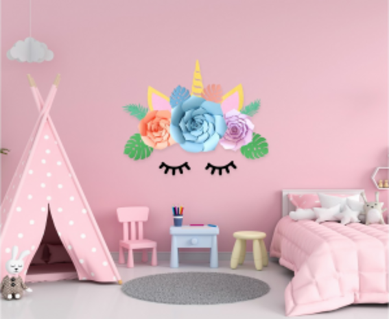 Godan Kit de décoration murale bébé licorne DIY | par kit