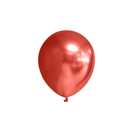 Globos Nordic Red balloons chrome 13cm | 100 pieces