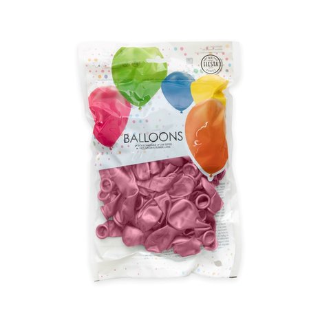 Globos Nordic Roze ballonnen chroom 13cm | 100 stuks Globos Nordic Roze ballonnen chroom 13cm | 100 stuks