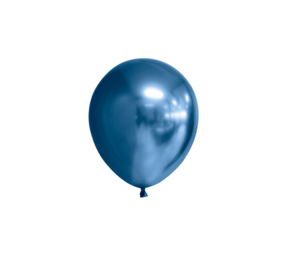 Globos Nordic Blaue Luftballons chrom 13cm | 100 Stück