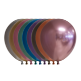 Globos Nordic Multi kleuren  ballonnen chroom 13cm | 100 stuks Globos Nordic Multi kleuren  ballonnen chroom 13cm | 100 stuks