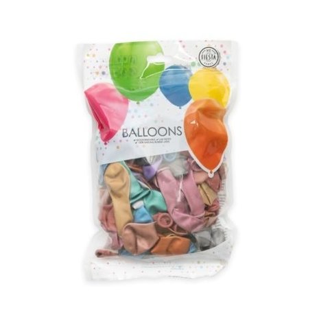 Globos Nordic Mehrfarbige Luftballons chrom 13cm | 100 Stück Globos Nordic Mehrfarbige Luftballons chrom 13cm | 100 Stück