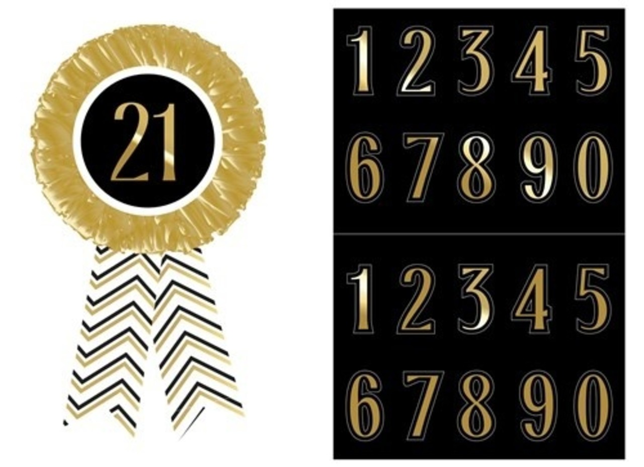 Haza - Witbaard Rosette ages Gold | per Unit