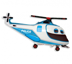 Godan Ballon à hélium Polizeihubschrauber | 61cm Godan Ballon à hélium Polizeihubschrauber | 61cm