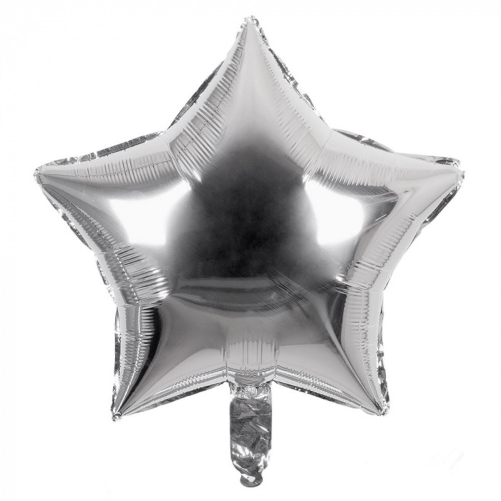 Tuf-Tuf Helium balloon star silver 45cm Tuf-Tuf Helium balloon star silver 45cm