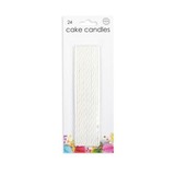 Globos Nordic Taartkaarsjes Wit XL | 24 stuks Globos Nordic Taartkaarsjes Wit XL | 24 stuks