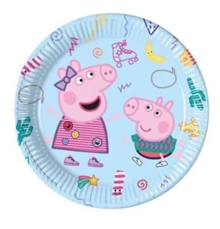 Procos Party Borden Peppa Big 23cm | 8 stuks
