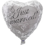 Folat Helium Ballon Just Married | 45cm Folat Helium Ballon Just Married | 45cm