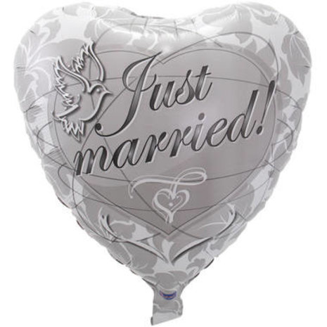 Folat Ballon hélium Just Married | 45cm Folat Ballon hélium Just Married | 45cm