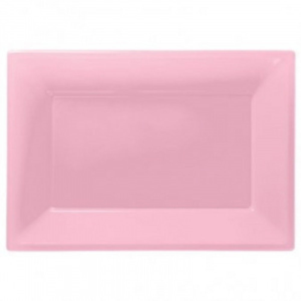 Amscan Bol rectangulaire plastique rose 32x23cm | 3 pièces Amscan Bol rectangulaire plastique rose 32x23cm | 3 pièces