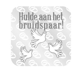 Paper Dreams Deurbord Bruidspaar | 50cm Paper Dreams Deurbord Bruidspaar | 50cm