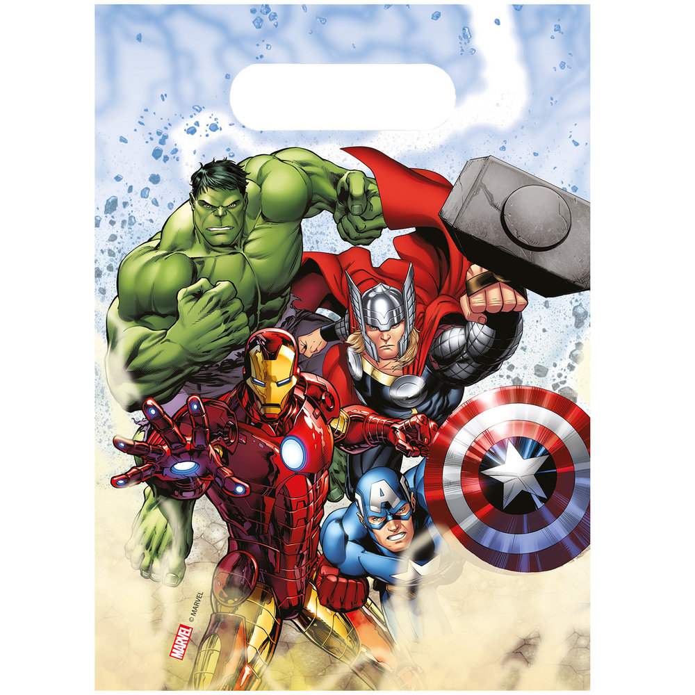 Procos Party Avengers Infintiy Stones Loot Bags 23x16cm  | 6 pieces