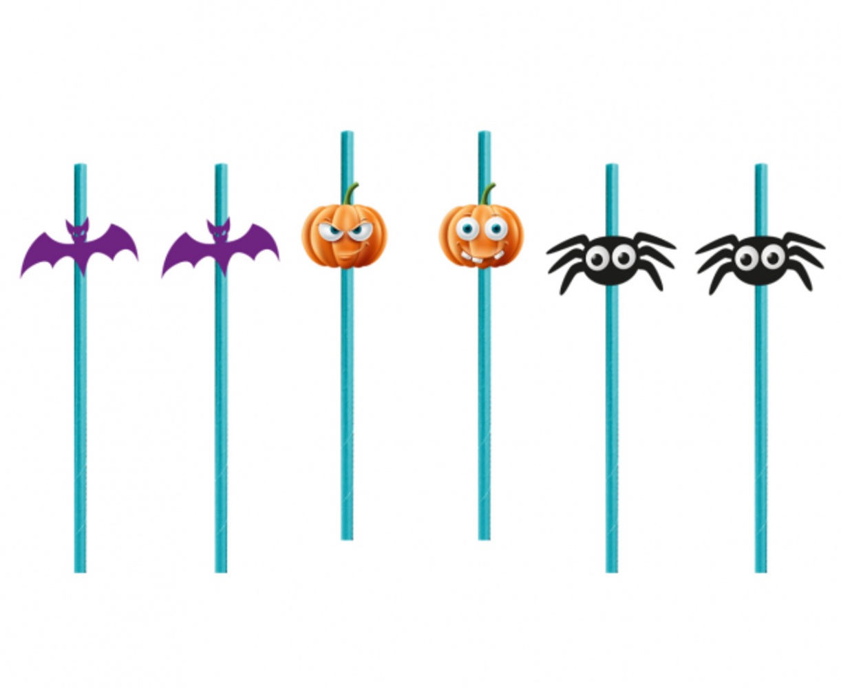 Godan Halloween BOO! rietjes | 6 stuks