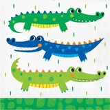 Creative Converting Nappins Alligator Crocodiles 33x33cm | 16 pièces