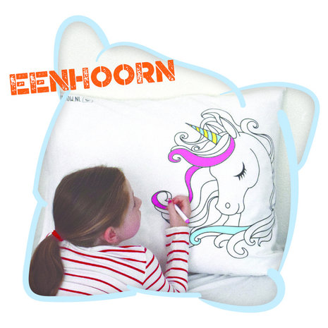 Happy Pillow Unicorn Happy Pillow pillowcase DIY  69x58cm | per Unit