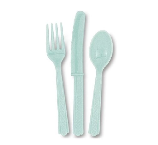 Unique Party Coutellerie menthe verte 18 parties Unique Party Coutellerie menthe verte 18 parties