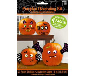 Amscan Kit de décoration citrouille 4 pièces Amscan Kit de décoration citrouille 4 pièces