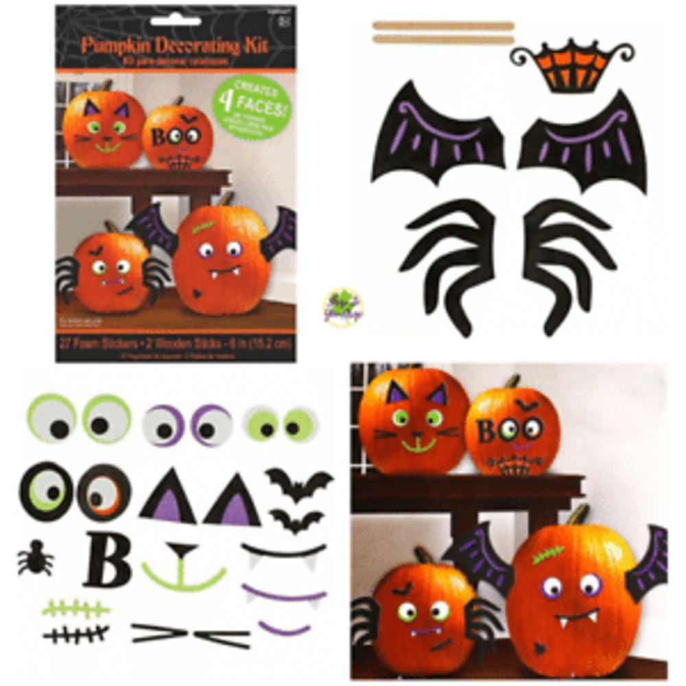 Amscan Decoration Kit Pumpkin 4 pieces