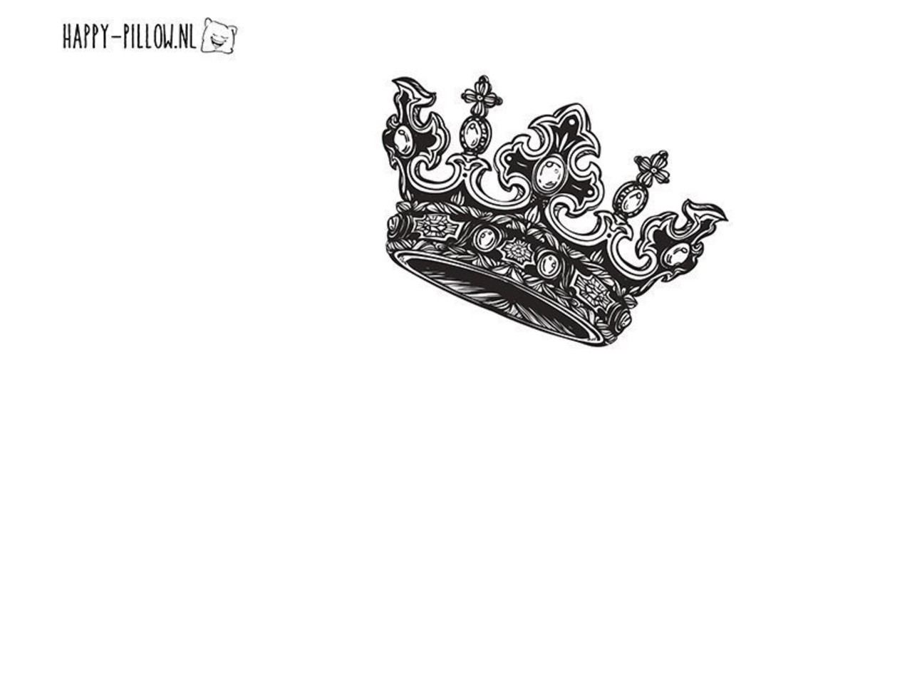 Happy Pillow Happy Pillow pillowcase DIY Royal 69x58cm | per Unit