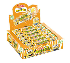 Swizzels Swizzels Minions Tropical Fizz chewbar 18 gram | per stuk Swizzels Swizzels Minions Tropical Fizz chewbar 18 gram | per stuk