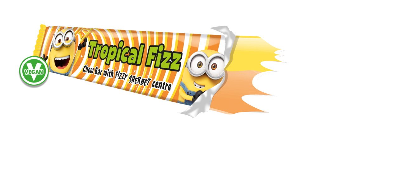 Swizzels Barre à mâcher Swizzels Minions Tropical Fizz 18 grammes | par unité