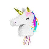 Godan Eenhoorn Hoofd Pull Pinata 40x40x9,5 cm | per stuk