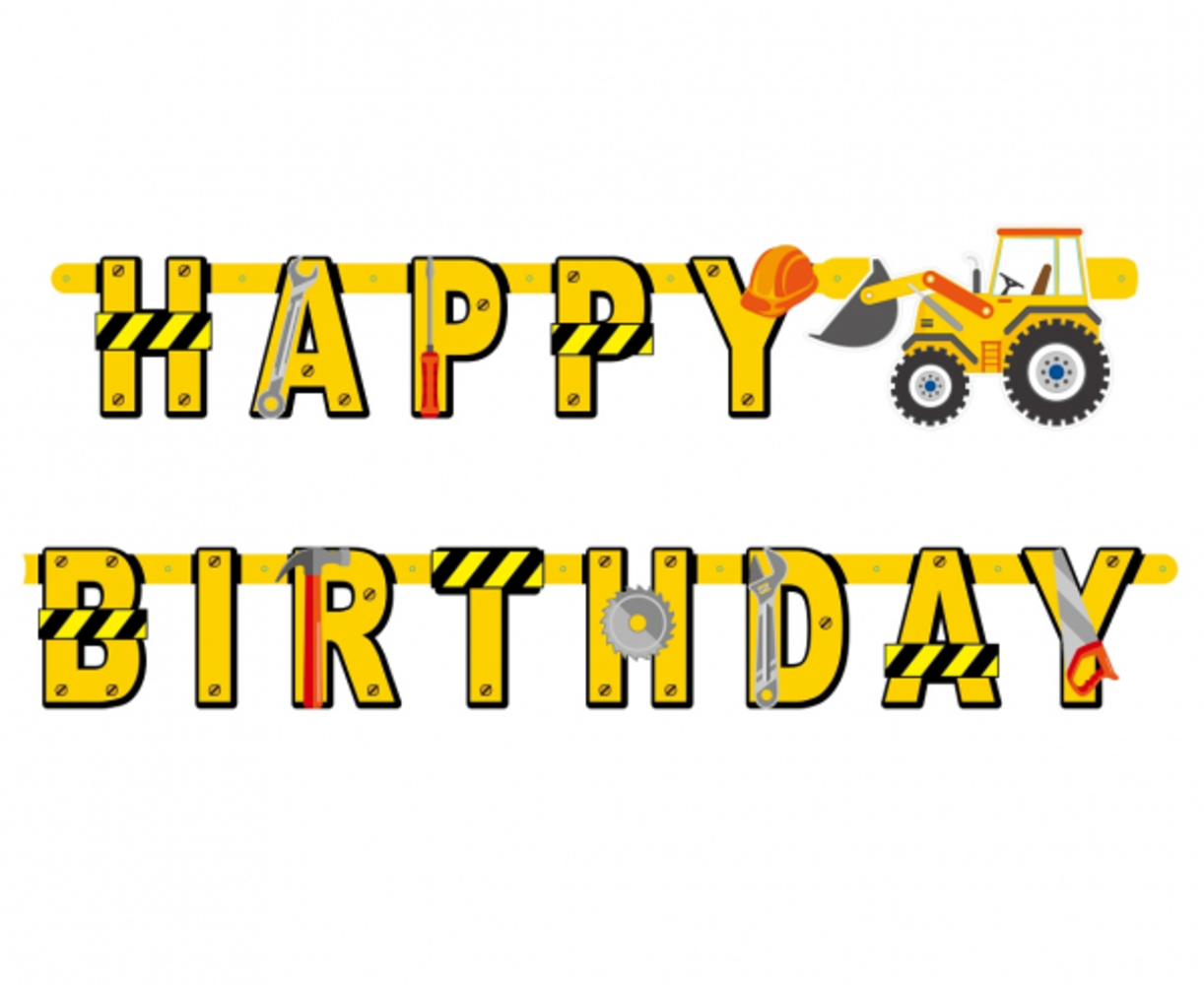 Godan Letterlinger Construction Happy Birthday | per Unit Godan Letterlinger Construction Happy Birthday | per Unit