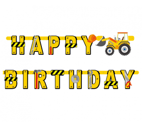 Godan Letterlinger Construction Happy Birthday | per Unit