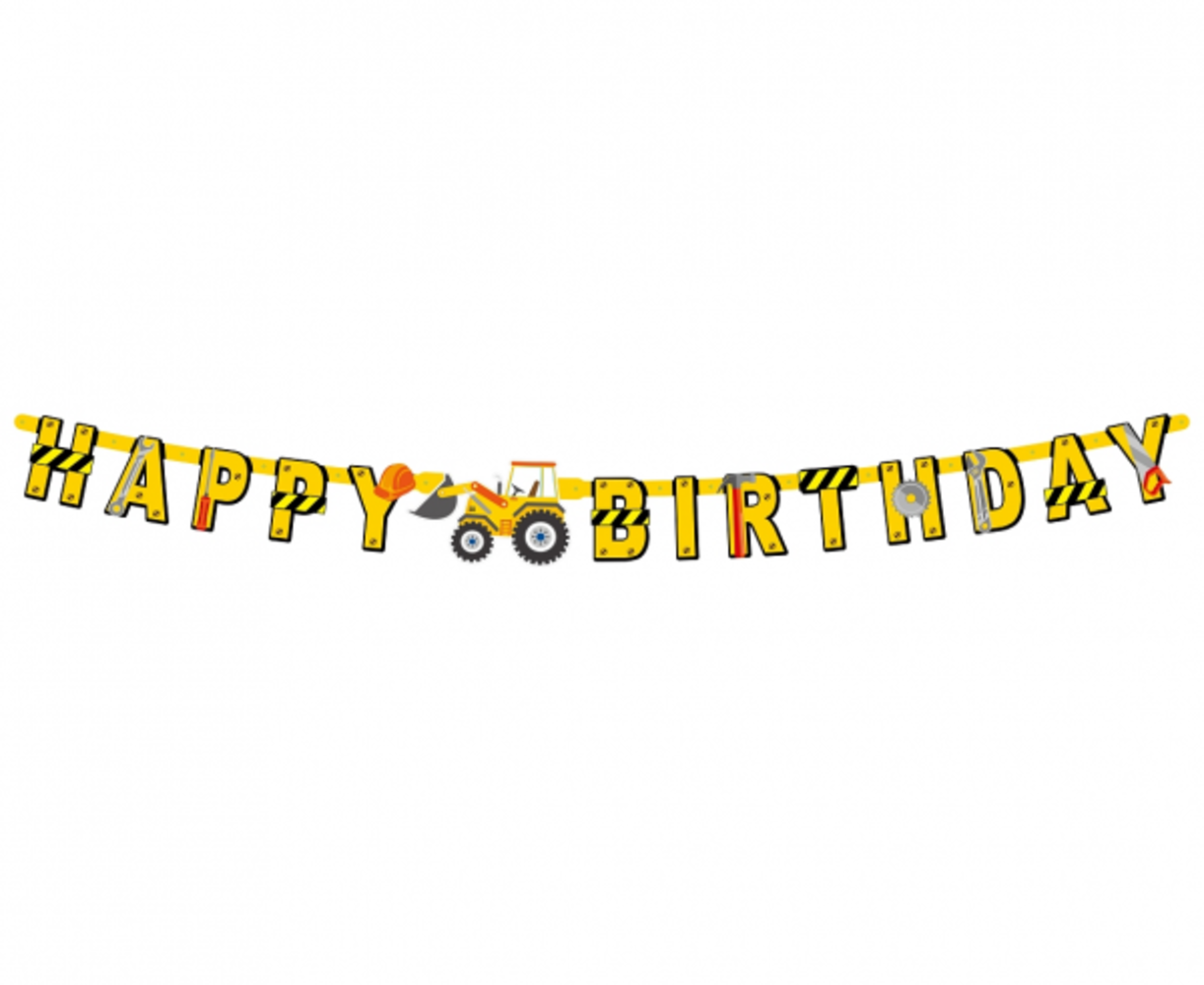 Godan Letterlinger Construction Happy Birthday | per Unit Godan Letterlinger Construction Happy Birthday | per Unit