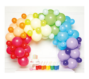 Amscan Balloonbow DIY Rainbow Colors | Set of 78 balloons