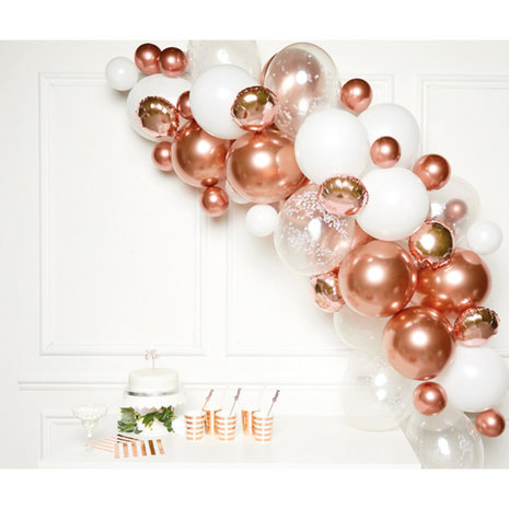 Amscan Rosé Golden Balloonbow | 66 balloons