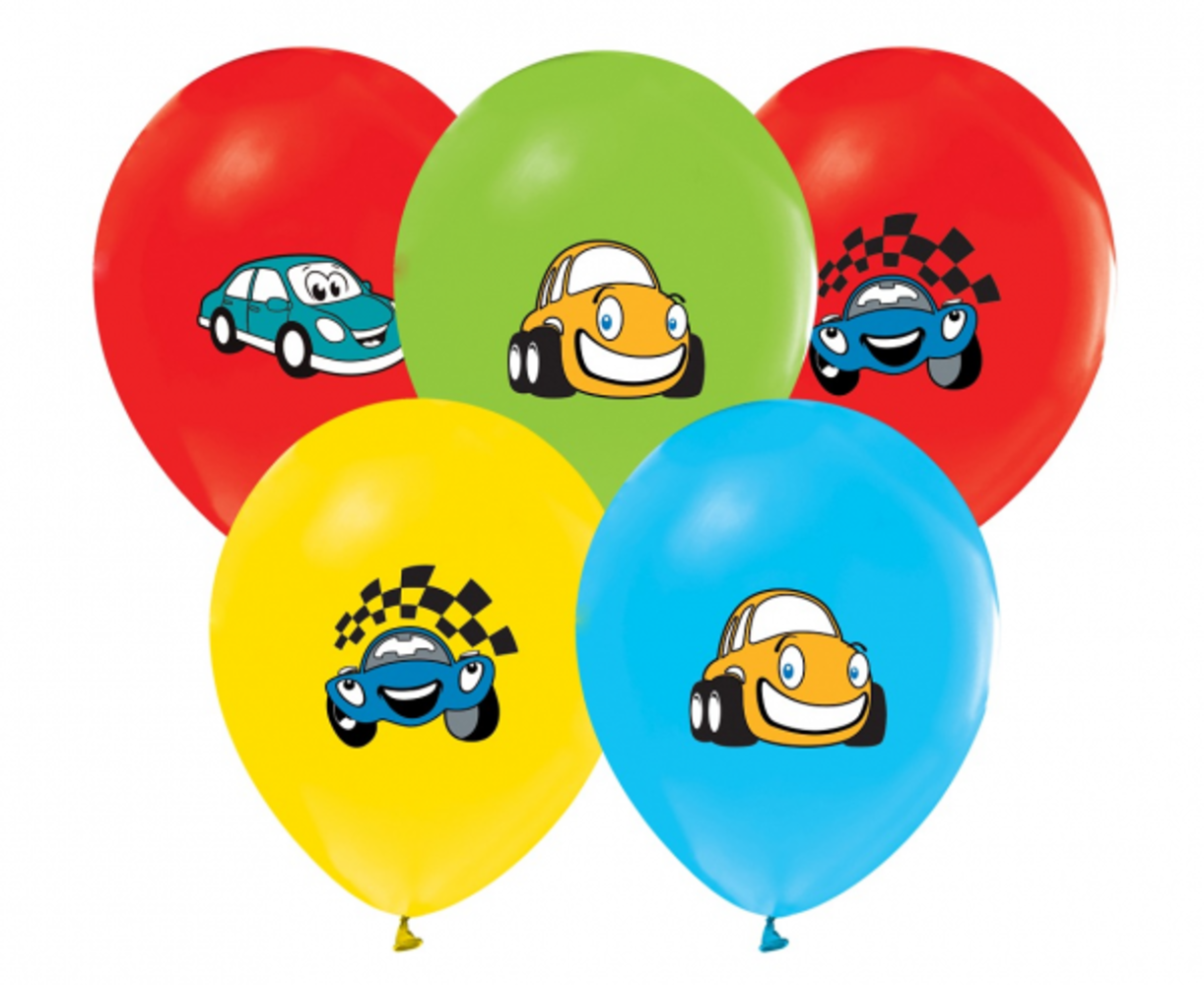 Godan Voiture de course en ballon cartoon | 5 pièces Godan Voiture de course en ballon cartoon | 5 pièces