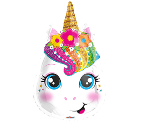 Einhorn JuniorShape Ballon 46cm | pro Einheit Einhorn JuniorShape Ballon 46cm | pro Einheit