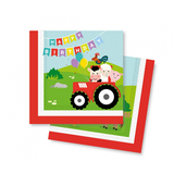 Napkin Farm Animals 33x33cm | 20 pieces Napkin Farm Animals 33x33cm | 20 pieces