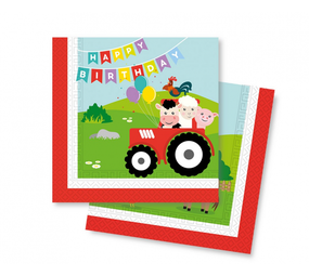 Serviettenfarm Dieren 33x33cm | 20 Stücke