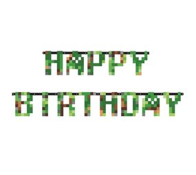Amscan Guirlande de lettres TNT Minecraft Party 170x25cm | par unité Amscan Guirlande de lettres TNT Minecraft Party 170x25cm | par unité