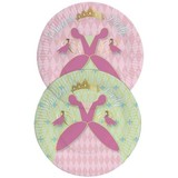Haza - Witbaard Assiettes robe de princesse 23cm | 8 pièces