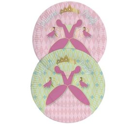 Haza - Witbaard Assiettes robe de princesse 23cm | 8 pièces Haza - Witbaard Assiettes robe de princesse 23cm | 8 pièces