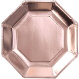 Crosswear Signs octagonal Rosegoud Metallic 23cm | 8 pieces Crosswear Signs octagonal Rosegoud Metallic 23cm | 8 pieces