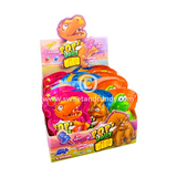 Pop Lolly Dino + 4 stickers 16 gr | per bag Pop Lolly Dino + 4 stickers 16 gr | per bag
