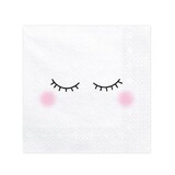 Partydeco Baby Unicorn Sleepy Eyes Napkins 33x33cm | 20 pieces Partydeco Baby Unicorn Sleepy Eyes Napkins 33x33cm | 20 pieces