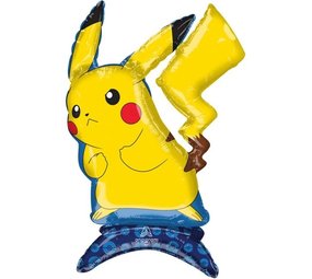 Anagram Pikachu 3D Staande Folieballon 45x61cm | per stuk