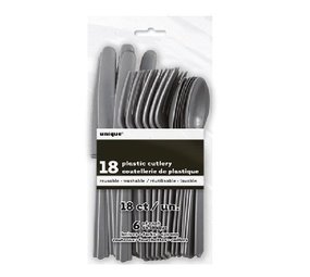 Unique Party Bestek zilver 18-delig