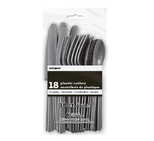 Unique Party Bestek zilver 18-delig